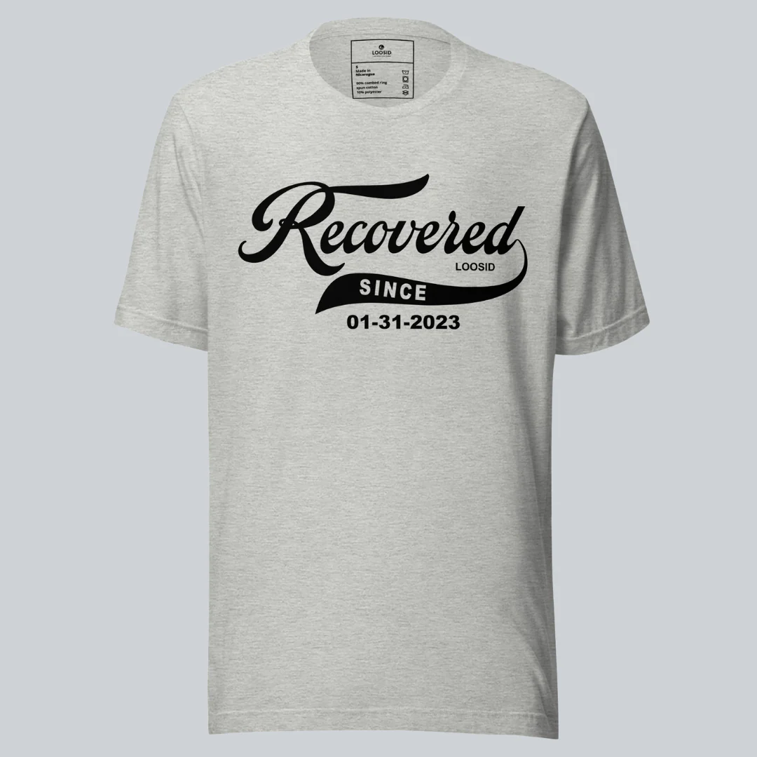 Women’s Recovered Since Tee w/ Personalized Clean Date - Image 21