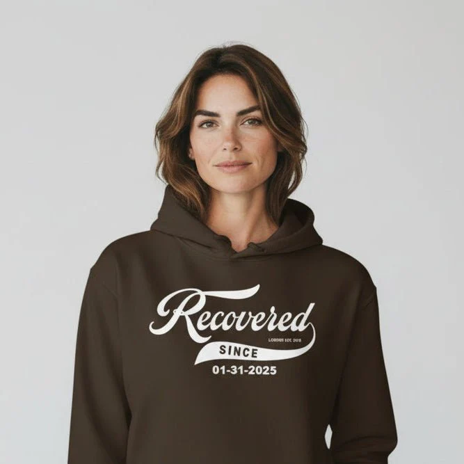 Women's Recovered Since Hoodie w/ Personalized Recovered Date - Image 22