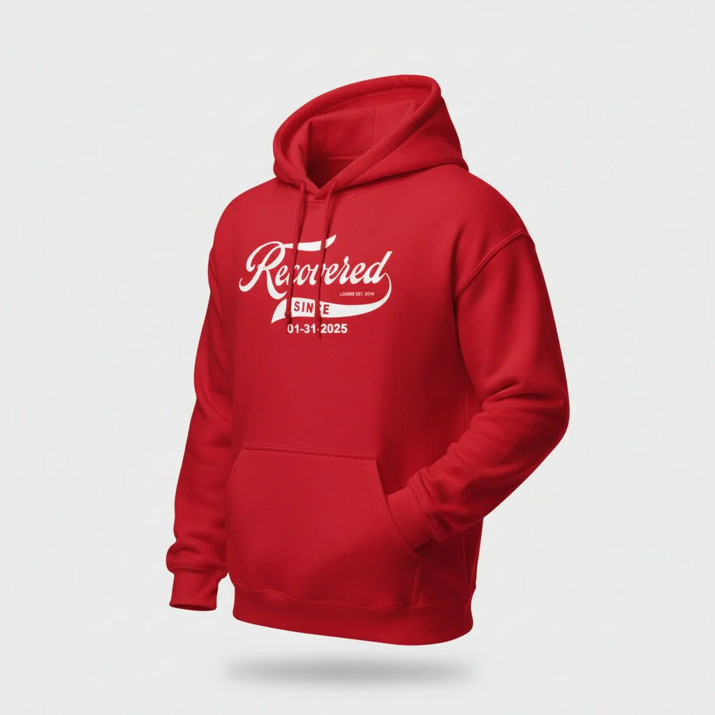 Women's Recovered Since Hoodie w/ Personalized Recovered Date - Image 25