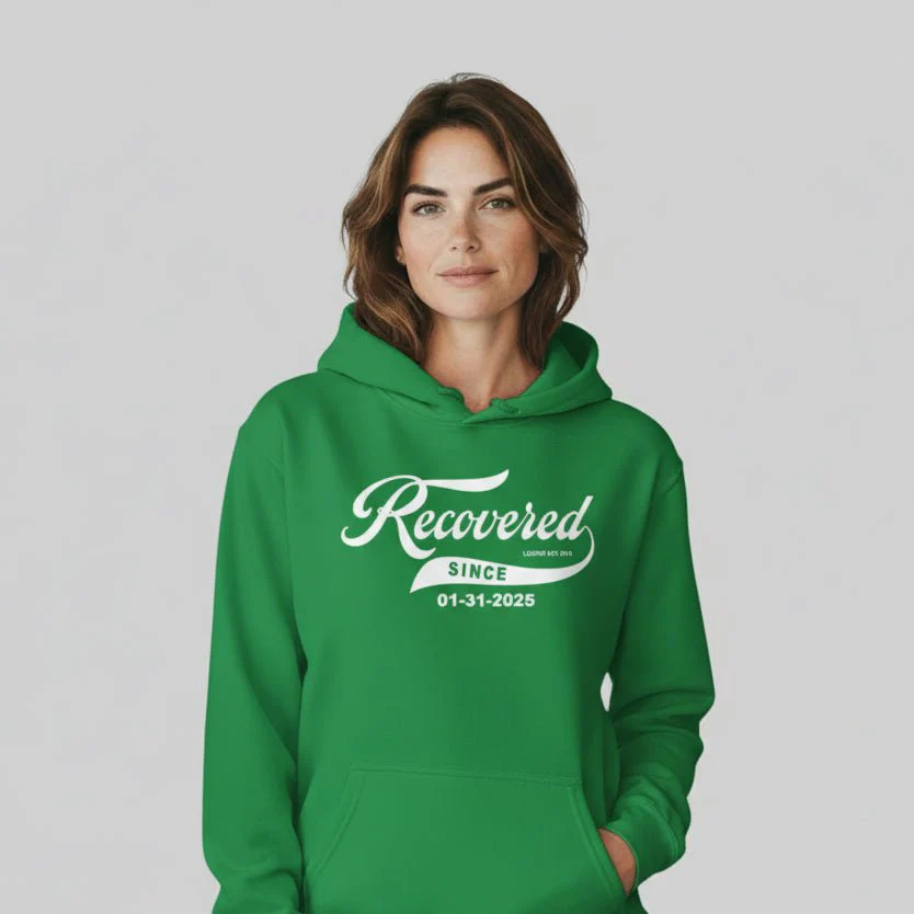 Women's Recovered Since Hoodie w/ Personalized Recovered Date - Image 43