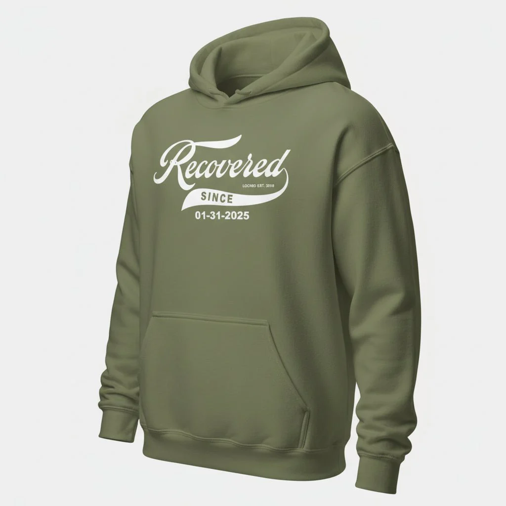 Women's Recovered Since Hoodie w/ Personalized Recovered Date - Image 45